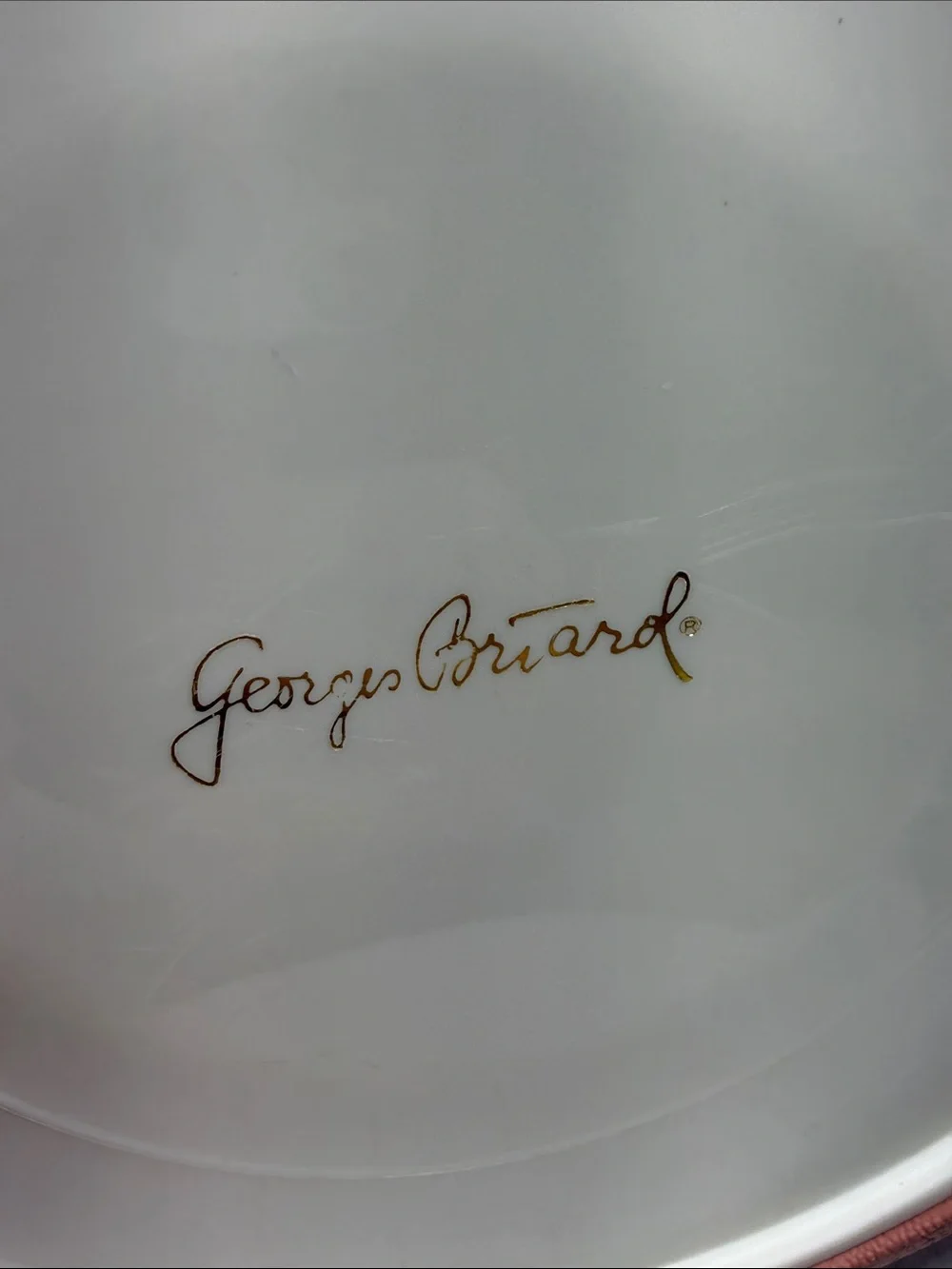 Vintage George Briars Pink Leatherette Ice Bucket with Handle